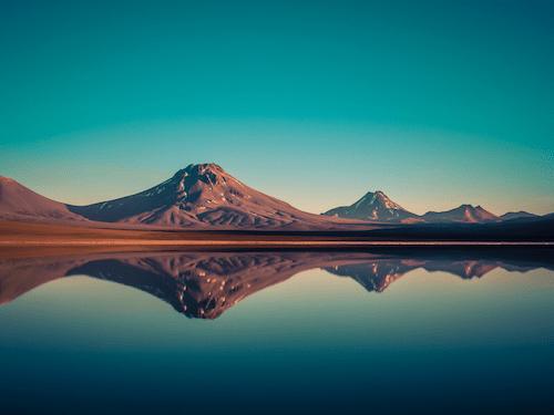lago en el desierto, norte de Chile